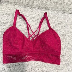 Sold Auden Pink Intimates Bralette with Lace Details